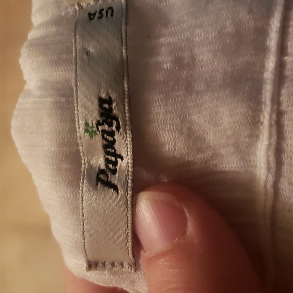 Papaya s silk halter top gorgeously embroidered lotus flowers - Picture 10 of 12